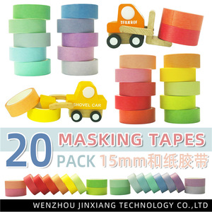 Cintas Washi de Color Sólido para Decoración, 15mm, 20 Rollos de 5m, para Manualidades y Decoración de Diarios - Product Image 5
