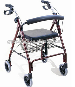 Equipo de <span class=keywords><strong>terapia</strong></span> física de cuatro ruedas de aluminio de Rollator Walker para personas mayores - Product Image 6