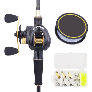 Spinning Casting carbone canne à pêche moulinet ensemble complet EVA varie tailles 1.506m/1.68m/1.806m/1.92m/2.19m/2.46m canne à pêche moulinet - Product Image 4