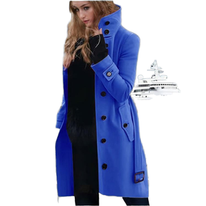Factory Manufacturer <b>Men's</b> Fashion Winter <b>Coats</b> Fuzzy Fleece <b>Long</b> Hooded Button Faux Fur Warm Outerwear Cotton/Bamboo Fiber - Product Image 1