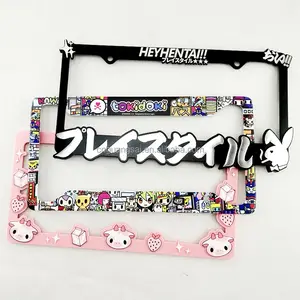 Custom Plastic Wholesale European Car License Plate Frame License Plate Cover License Plate Holder