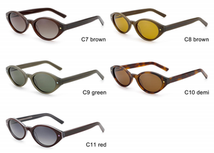 Nuevas gafas de sol SA0467 de acetato con montura completa estilo ojo de gato, protección UV400, para mujer adulta. Se aceptan pedidos OEM. - Product Image 6