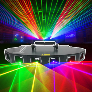 Projecteur <span class=keywords><strong>Laser</strong></span> DJ 6 Yeux Plein Spectre, Lumière de Scène Discothèque Événement Club Bar, Lumières <span class=keywords><strong>Laser</strong></span> pour Boîte de Nuit - Product Image 3