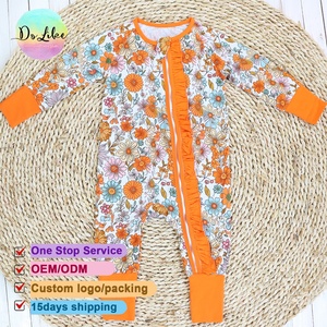 Set di pigiami per bambini Topolino Set di abbigliamento da casa per ragazze tutine con cerniera in bambù abbigliamento sfuso in bambù - Product Image 2