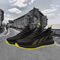 Chaussures de sécurité S3 noires en maille, améliorées, à embout en acier CE, anti-rayures, anti-perforation, pour la construction, été, travail, caoutchouc – Vente directe usine