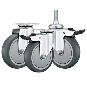 2 ''3'' 4 ''<span class=keywords><strong>Medium</strong></span> Light <span class=keywords><strong>Duty</strong></span> TPR <span class=keywords><strong>Caster</strong></span> Nicht markierende Räder Rollen Industrielle Handwagen rolle - Product Image 6
