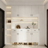 Meuble à chaussures en bois de style moderne, grande capacité, écologique, avec design gain de place pour salon, hôtel et appartement