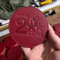 Ensemble de sous-verres en cuir PU imperméable de style européen de haute qualité pour table basse et tasses – Idéal comme cadeau d'affaires