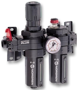 BL64-601 3/4 FRL, Automatic Drain, 40um Filtration Size - With <b>Gauge</b> - Product Image 5