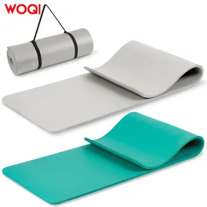 WOQI Flexible Anti slip TPE Sports and Fitness Mat Lightweight and Durable Yoga Mat Waterproof Stretch Mat with Handheld Rope