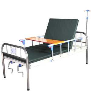 Lits de soins infirmiers fabriqués en usine, <span class=keywords><strong>prix</strong></span> abordable, manuels à deux manivelles, en métal durable - Product Image 1