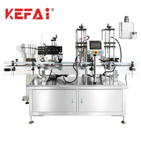 KEFAI Machine automatique de dosage de parfum à 4 têtes Remplissage de bouteilles en verre Machine de capsulage Ligne de remplissage