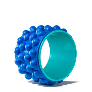 CHENGMO SPORTS Roue de <span class=keywords><strong>yoga</strong></span> en liège EVA écologique antidérapante pour la salle de sport, 28*19CM, avec points de massage, pour le soutien des douleurs dorsales - Product Image 1