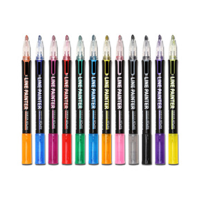 Marqueur fluorescent à double ligne métallique pour la peinture - Product Image 1