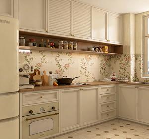 BALOM Customized Smart Door <b>Kitchen</b> <b>Cabinet</b> | Ready Made Modular Set | <b>Vintage</b> <b>Kitchen</b> with Island for Cozy Charming Spaces - Product Image 4