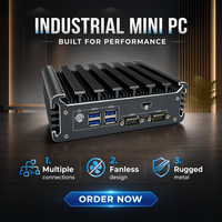 Mini PC industriel avec Intel Core I5 7360U Dual Core DDR4 RAM Dual COM Support Linux AU Plug Nouvel ordinateur monocarte