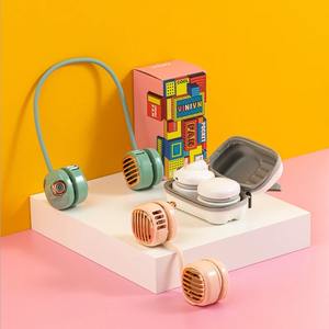 Ventilador de Cuello sin Aspas, 1800 mAh, Generador de Aire Frío, Portátil, Plegable, Recargable por USB, Ventilador Colgante, Enfriador de Aire para el Cuello - Product Image 1
