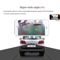 Caméra de recul sans fil WiFi 5G pour voiture, vision nocturne HD, étanche, compatible iOS et Android, enregistrement vidéo en temps réel