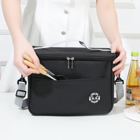 Sac isotherme personnalisé avec motif de lettres, étanche, à fermeture éclair, pour aliments