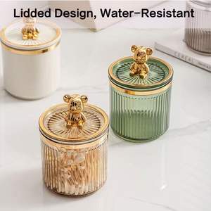 Portable Creative Cotton Swab Box Plastic Cosmetic Cotton Box Cosmetics Storage Box With Lid - Product Image 5