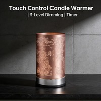 Lampe de table électrique personnalisée à intensité variable, chauffe-parfum en acier inoxydable, brûleur d'arômes très parfumé, veilleuse avec prise EU/US/AU/UK