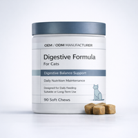 Suplemento en Polvo de Aceite de Pescado con Probióticos para Perros y Gatos OEM, Absorción Rápida, Apoyo Inmunológico, Salud Digestiva, Alivia las Enfermedades, Cuidado de Mascotas