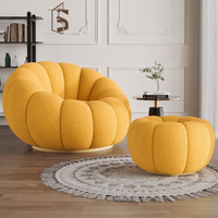 Fauteuil pivotant de luxe en tissu pour salon, fauteuil d'appoint en velours, fauteuil inclinable sensoriel, fauteuil de détente blanc à 360 degrés, mobilier de loisirs