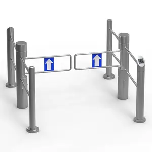 Anti theft door shop security gate single pole swing barrier gate turnstile