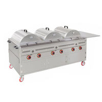 Machine à kebab automatique rotative pour poulet rôti à l'orlogne, canard, agneau, en acier inoxydable 304