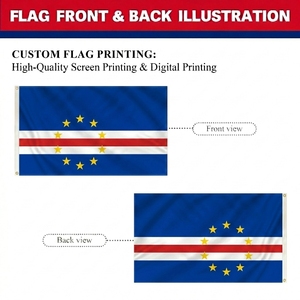 Bandera de <span class=keywords><strong>Cabo</strong></span> <span class=keywords><strong>Verde</strong></span> al por mayor, 3x5 pies, poliéster duradero, banderas nacionales de <span class=keywords><strong>Cabo</strong></span> <span class=keywords><strong>Verde</strong></span> con ojales de latón, colores vivos, decoración para exteriores - Product Image 3