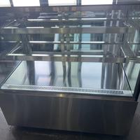 Présentoir 2 étages neuf réfrigérateurs boulangerie réfrigérateur vitrine carrée pour gâteaux chauds