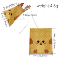 Boîte de papier d'art en forme de lapin de dessin animé avec oreilles pour les cadeaux de fête de Pâques