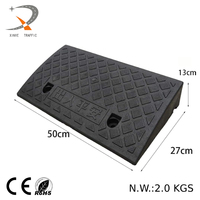 Panneau de ralentissement en plastique pour voiture 50*27*13CM, texture antidérapante diamantée, trous pré-perforés, durable, portable, pour zones à fort trafic, CE