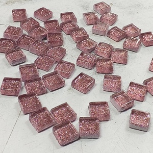 Mosaicos de Vidrio Brillante para Manualidades, Piezas Cuadradas Sueltas de Arcoíris, Precio de Fábrica - Product Image 6