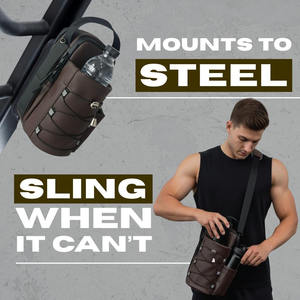 Support magnétique mural pour bouteille d'eau de randonnée, sac de transport pour bouteille d'eau de sport avec sangle, pochette de transport - Product Image 6