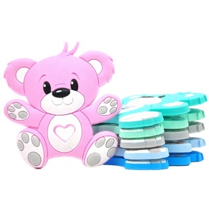 Neues Produkt Niedlicher Bärenförmiger Baby-Beißring aus Silikon für Babys Silikon-Beißringe - Product Image 3