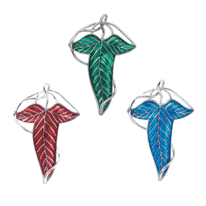 새로운 트렌디 한 멀티 컬러 식물 옷깃 핀 에나멜 오일 드립 리프 브로치 - Product Image 2