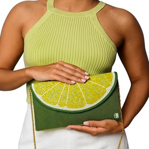 Sac à main de luxe moderne en lin brodé de perles, imperméable, fait main, pour femmes, idéal pour les fêtes, mariages et tenues traditionnelles - Product Image 1