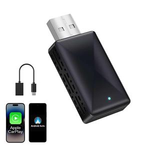 <b>Wireless</b> CarPlay <b>Adapter</b>, Upgraded 2025 Mini Size 2-in-1 CarPlay & Android Auto, Convert Wired to <b>Wireless</b> With USB & USB-C/Type - Product Image 4