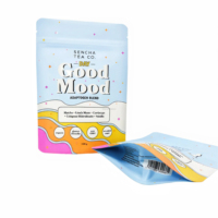 Kundenspezifisch Bedruckte Aluminiumfolie Glänzende Sternförmige Metallisierte Laminierte Kunststoff-Heißsiegelbeutel Lebensmittelechte Zucker-Verpackungsbeutel mit Reißverschluss