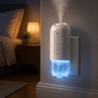 Diffuseur de parfum mural intelligent avec capteur de lumière et minuterie, sans eau, pour la maison et l'hôtel, couverture de 500 à 800 pieds carrés