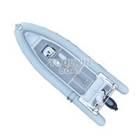 Bateau semi-rigide gonflable (RIB) de 800 cm, robuste, pour les missions de sauvetage SAR, coque en aluminium de qualité marine, pêche sportive, moteur hors-bord