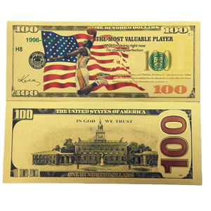 ธนบัตรบาสเก็ตบอล 100 ดอลลาร์อเมริกา โคบี้ แบรนท์ 12 แบบ ขายดี ชุบทอง 24k สำหรับนักสะสม - Product Image 5