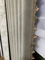 Cortinas Opacas de Poliéster, Alto Nivel de Sombreado, Estilo Retro de Lujo, Adecuadas para Ventanas de Sala de Estar y Dormitorio