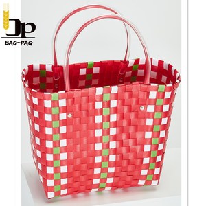 OEM Manufacturer Cheap Popular and High Quality Handmade Plastic <strong>Bag</strong> / <strong>Woven</strong> <strong>Basket</strong> - Product Image 3