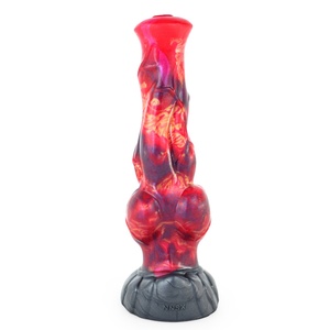 NNSX - Dildos y Tapones Anales de Silicona al por Mayor para Mujeres en Tres Tamaños, Diseño Dragón de Fuego y Bruja Melocotón, Dildos Largos, Juguetes Sexuales - Product Image 4