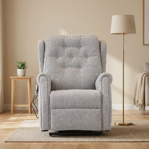 <b>Zero</b> <b>Gravity</b> Electric Power Lift Recliner Sofa <b>Chair</b> Massage Fabric Upholstered Single Seat Armchair with Wheels for Elderly - Product Image 1