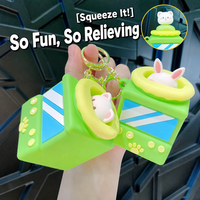 Nouveau Pendentif Squishy Console de Jeu Cartoon Créative, Jouet Anti-stress à Presser Élégant et Croquant, Porte-clés, Boîte Mystère, Vente en Gros