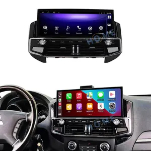 Central multimídia para carro com android, rádio automotivo com vídeo player, sem fio, para mitsubishi pajero v87 v88 v93 v97 2006-2018