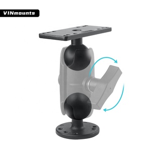 <b>Universal</b> 1.5" Fishfinder Mount with 9cm/15cm Double <b>Socket</b> Arm Compatible for Garmin Boats/Kayaks Ball Mount Easy Installation - Product Image 5
